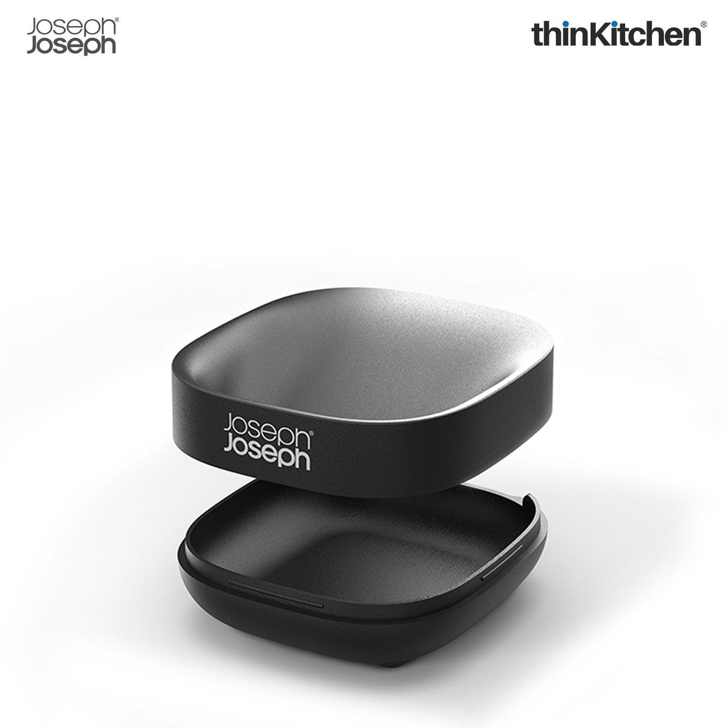 Joseph Joseph Slim Compact Soap Dish with Matt Black Finish