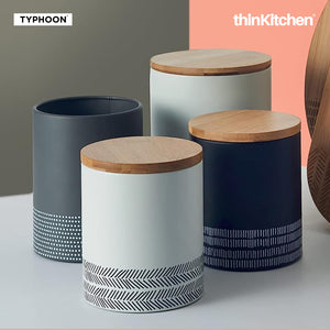 Typhoon White Monochrome Medium Storage Canister