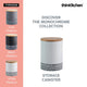 Typhoon White Monochrome Medium Storage Canister