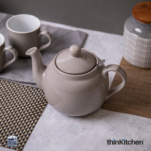 London Pottery Farmhouse Teapot, Grey, Four Cup - 1200ml