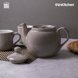 London Pottery Farmhouse Teapot, Grey, Four Cup - 1200ml