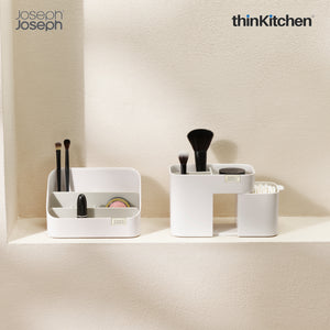 Joseph Joseph Viva Compact Cosmetic Organiser with Drawer, Small, White