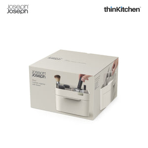 Joseph Joseph Viva Cosmetic Organiser with Drawer, Medium, White
