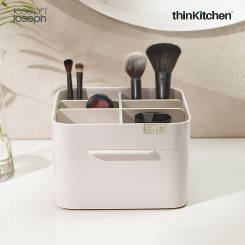 Joseph Joseph Viva Cosmetic Organiser With Drawer Medium White
