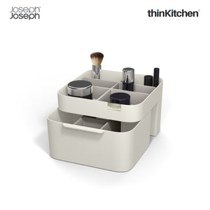 Joseph Joseph Viva Cosmetic Organiser with Drawer, Medium, White