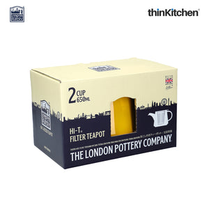 London Pottery Honey Ceramic Filter Teapot, 500ml