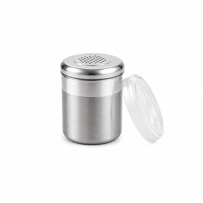 Culinex Stainless Steel Small Portable 100ml Coarse Seasoning Salt Pepper Dispenser -  5x6 cms for Spices, Herbs, Masala, Condiments