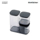 Joseph Joseph Podium™ 3-piece Storage Jar Set with Stand, Grey