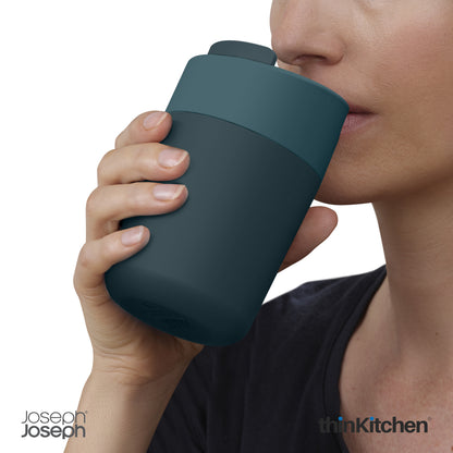 Joseph Joseph Sipp Travel Mug 340 Ml | Blue Travel Mug With Hygenic Lid