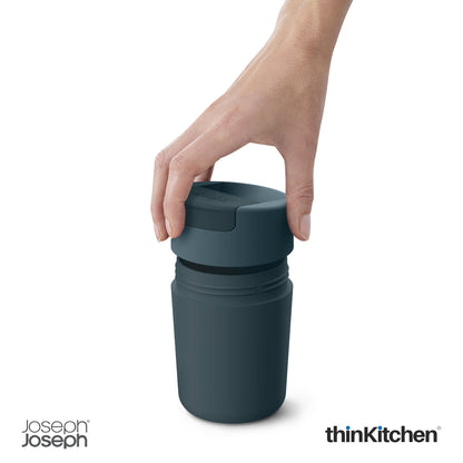 Joseph Joseph Sipp Travel Mug 340 Ml | Blue Travel Mug With Hygenic Lid