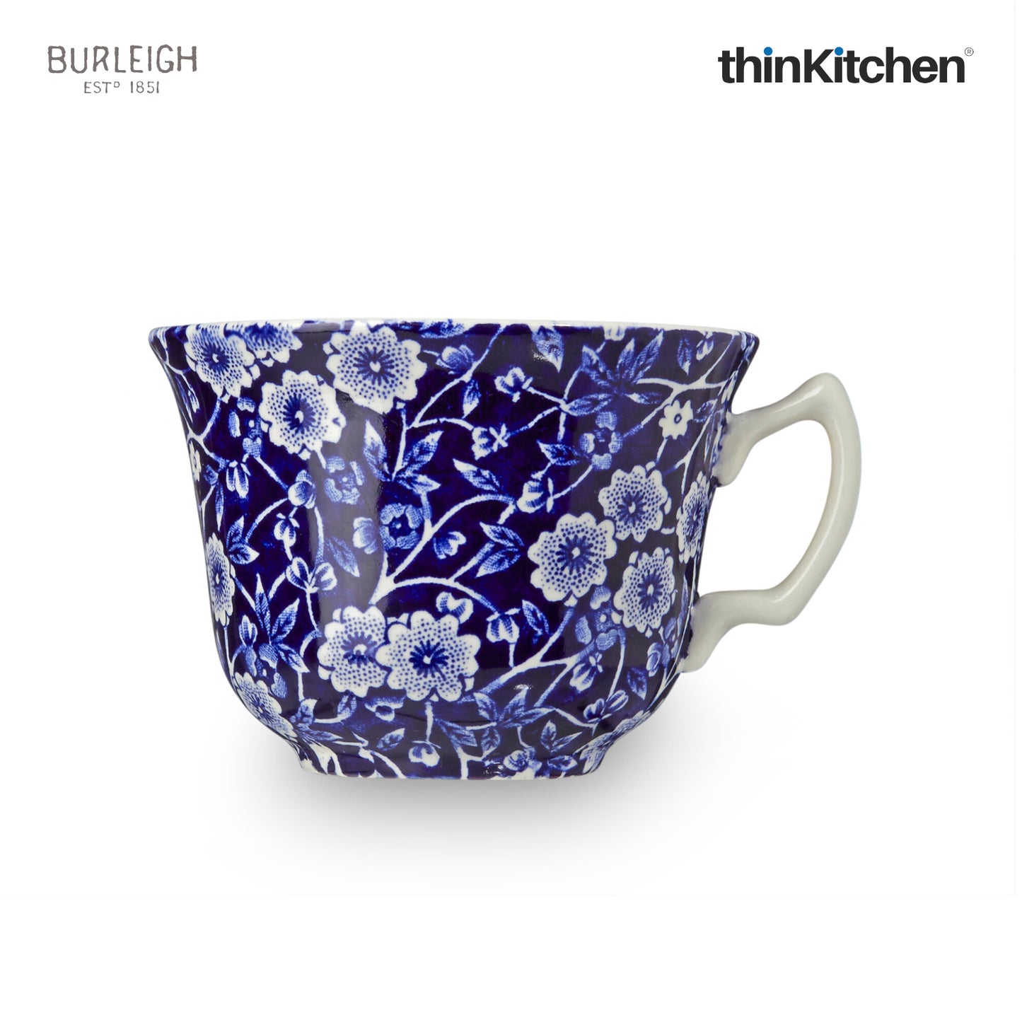 Burleigh Blue Calico Tea Cup, 187ml