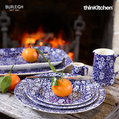 Premium 19cm Blue Floral Calico Plate|Perfect for serving appetisers, side dishes and desserts