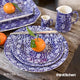 Burleigh Blue Calico Plate, 26.5cm