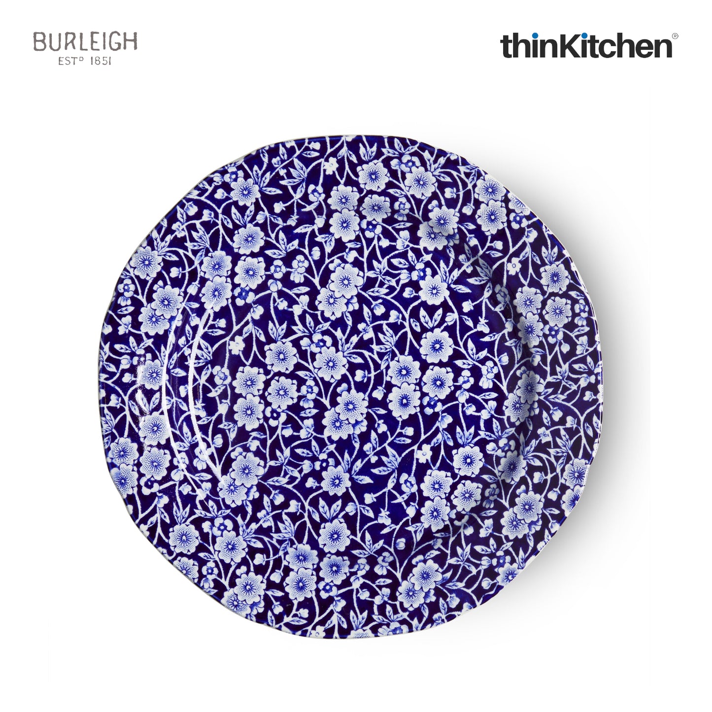 Burleigh Blue Calico Plate 21 5cm