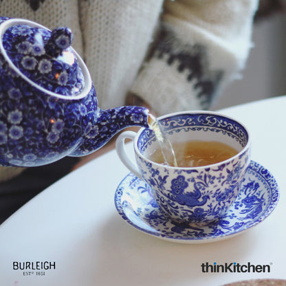 Burleigh Blue Calico Small Teapot, 400ml