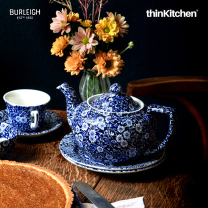 Burleigh Blue Calico Small Teapot, 400ml