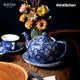 Burleigh Blue Calico Small Teapot, 400ml