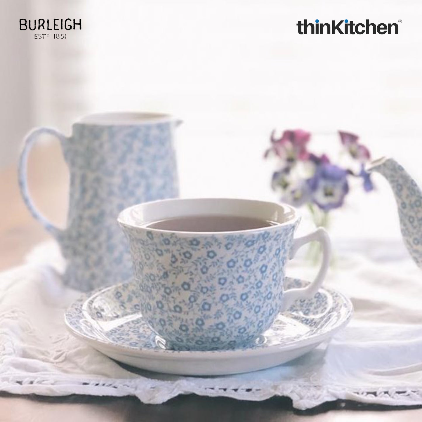 Burleigh Blue Felicity Tea Cup 187ml