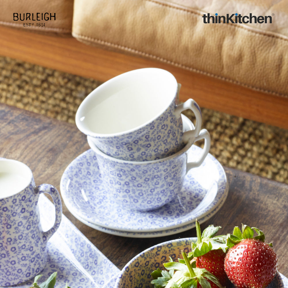 Burleigh Blue Premium Handcrafted 187ml Cup for Tea & Coffee