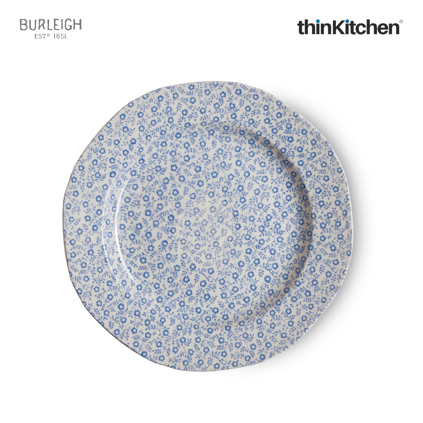 Burleigh Pale Blue Felicity Plate, 19cm