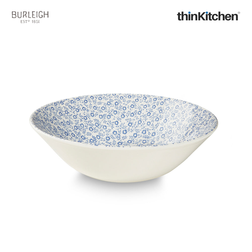 Burleigh Blue Premium Handcrafted  6.3" Cereal Bowl for Breakfast & Snacks