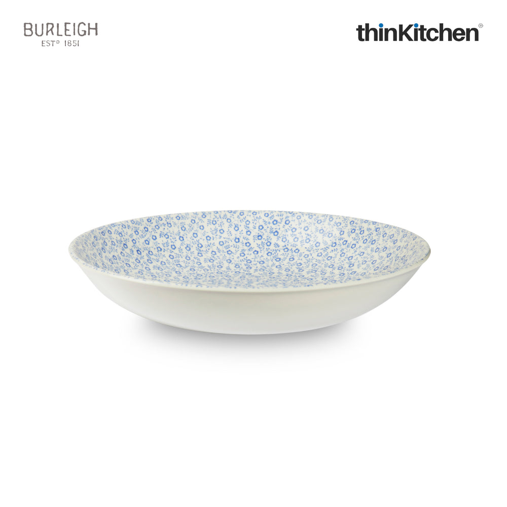 Burleigh Blue Floral Felicity Pasta Bowl, 23cm