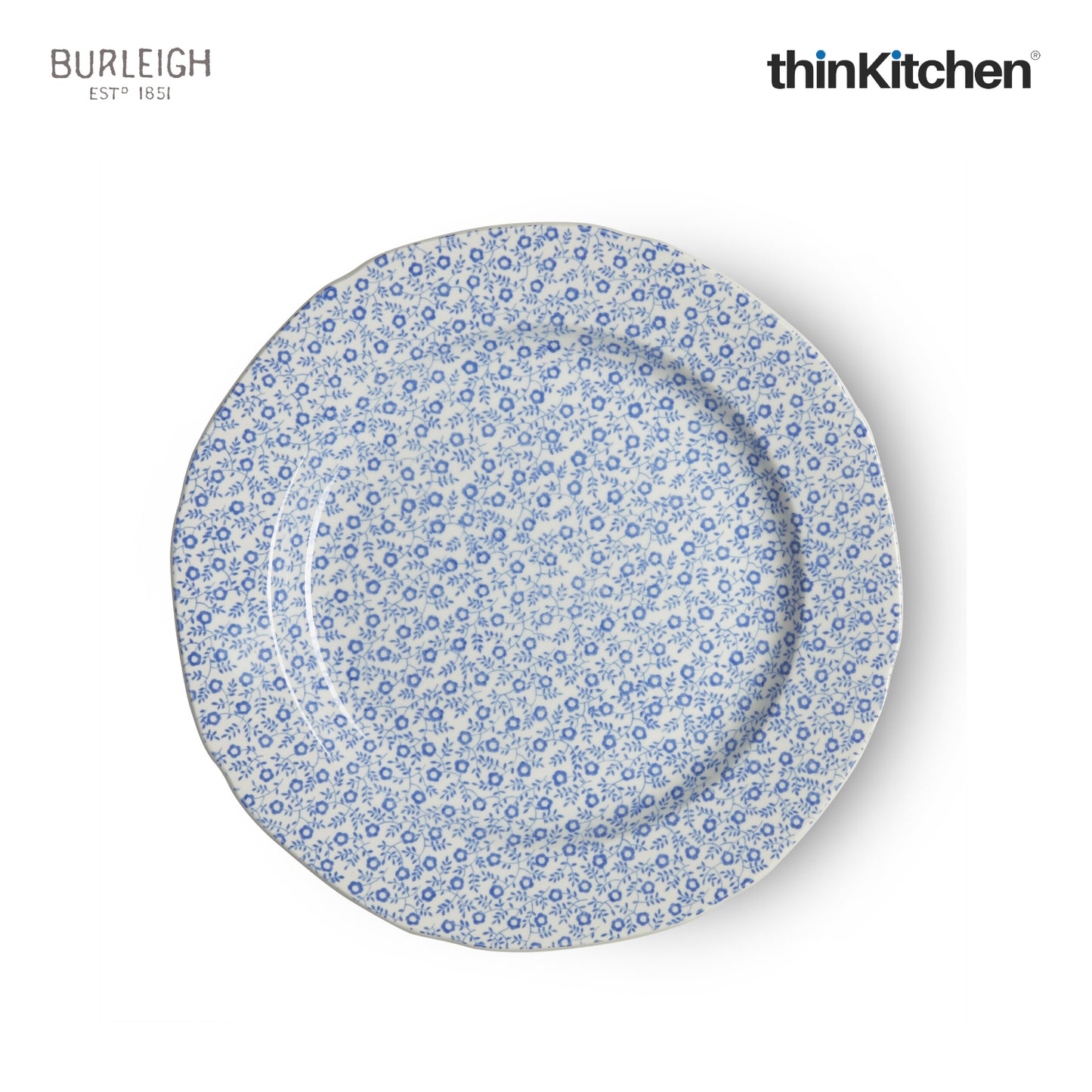 Burleigh Blue Felicity Plate 21 5cm