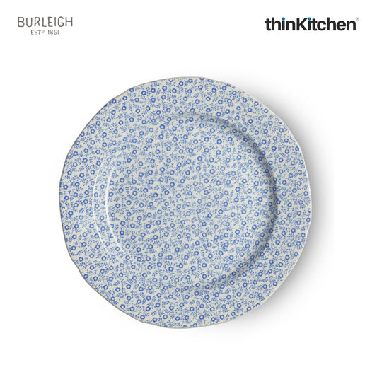 Burleigh Blue Floral Felicity Dinner Plat, 21.5cm