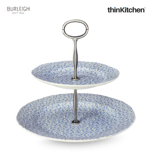 Burleigh Pale Blue Felicity 2 Tier Cake Stand