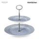 Burleigh Pale Blue Felicity 2 Tier Cake Stand