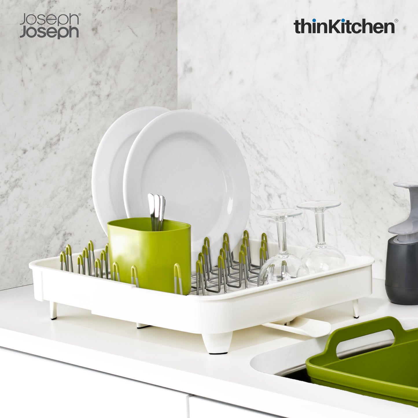 Joseph Joseph Expandable Dish Rack White