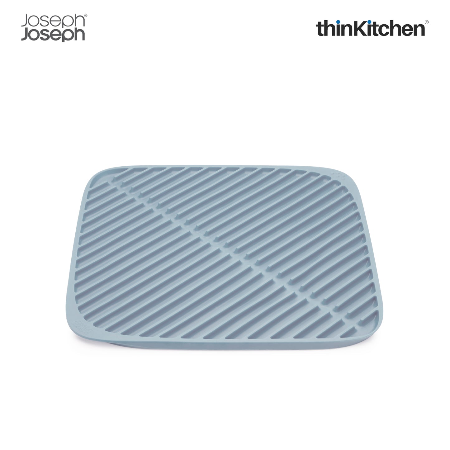 Joseph Joseph Flume Dish Draining Mat Small Light Blue