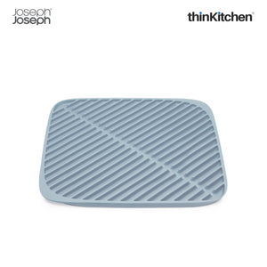 Joseph Joseph Flume Dish Draining Mat, Small, Light Blue