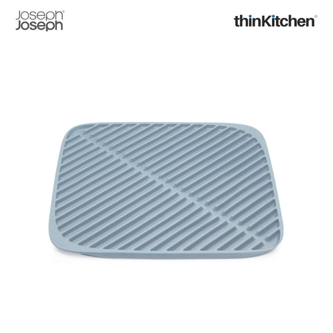 Joseph Joseph Flume Dish Draining Mat Small Light Blue