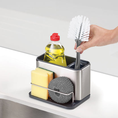 Joseph Joseph Extend Steel Dish Rack x Surface™ Large Sink Caddy  with Sponge Holder, Grey combo set