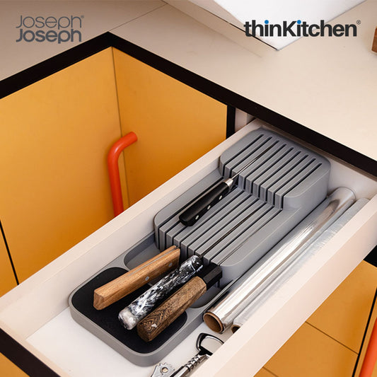 Joseph Joseph DrawerStore Compact Knife Organiser- Grey