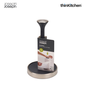 Joseph Joseph Push&Tear Kitchen Roll Holder, Grey