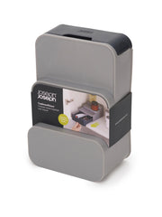 Joseph Joseph International Compact 3-Tier Shelf Organizer with Drawer for Kitchen, Cupboards - CupboardStore™, Grey