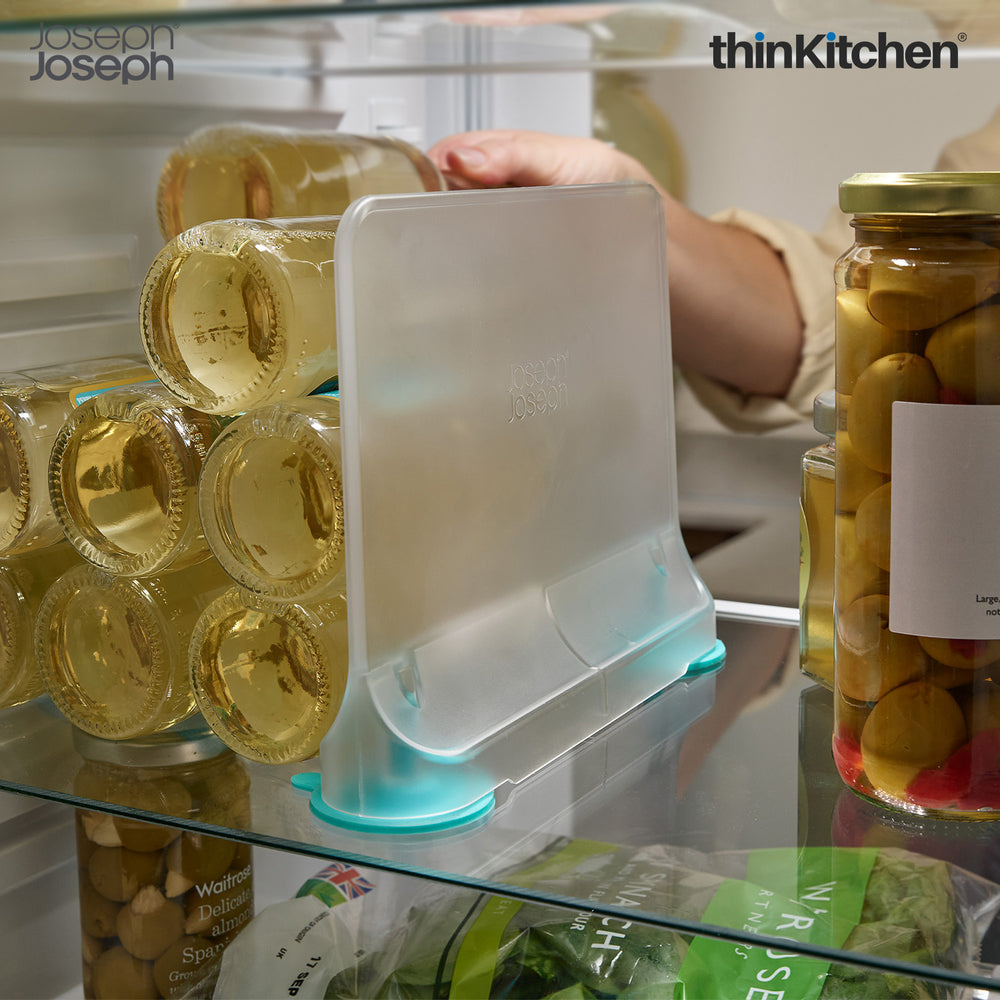 Joseph Joseph Premium Clear Transparent 8" x 6" Partition, Organizer, Divider for Fridge, Food Storage Seperator