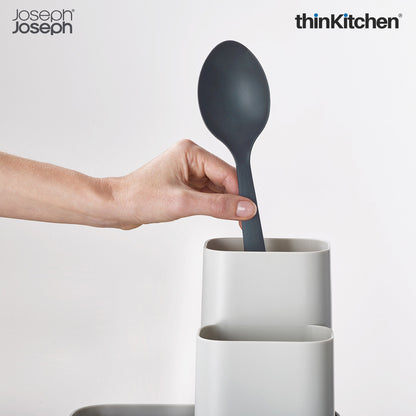 Joseph Joseph Duo Kitchen Counter Organizer, Kitchen and Storage Organisation for Gadgets, Utensils and Condiments, Grey