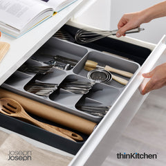 Joseph Joseph Premium International Expandable Kitchen Drawer Organiser for Cutlery, Utensils, Gadgets - DrawerStore| For thinKitchen