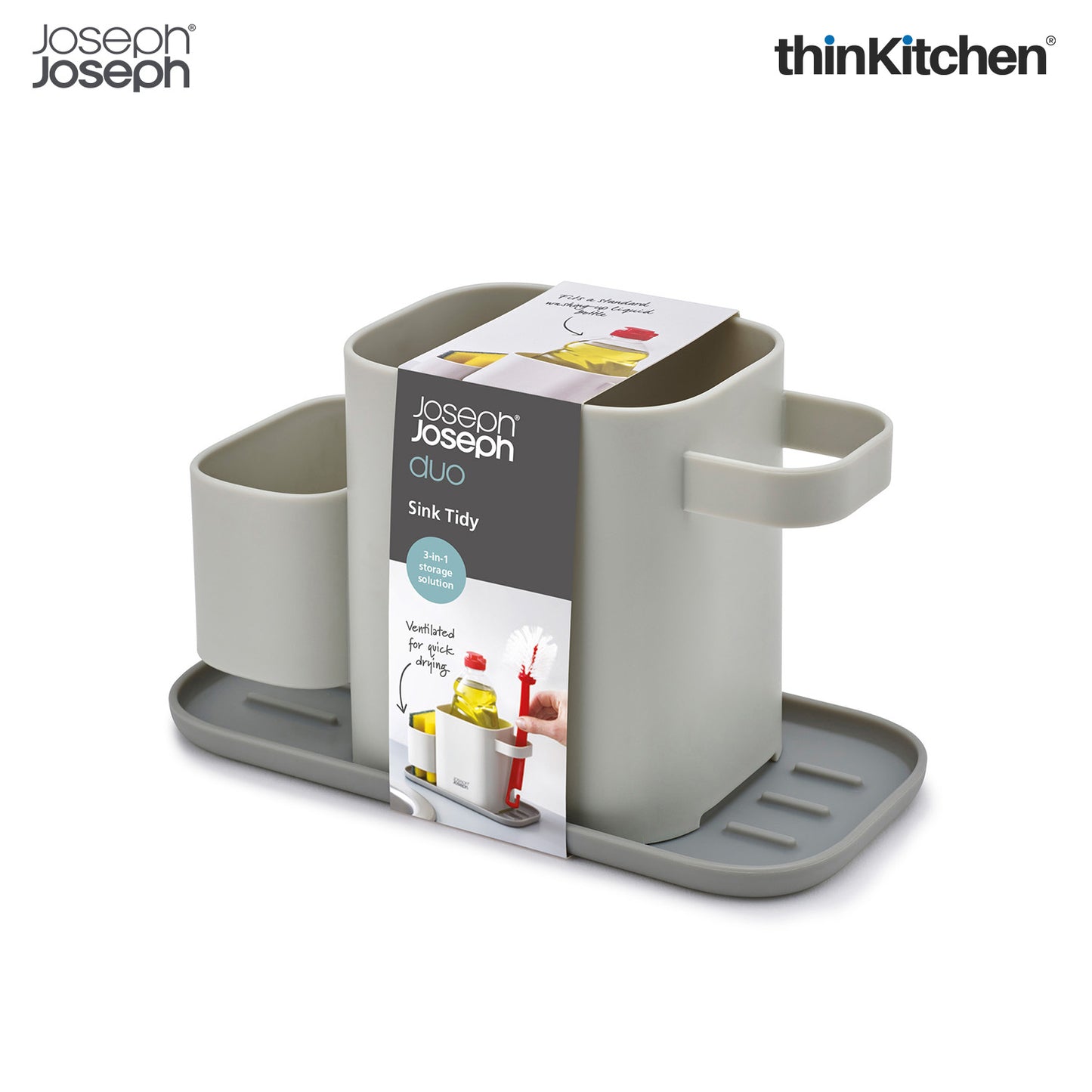 Joseph Joseph Duo Under Sink Storage, One Size, Gray