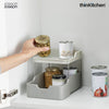 Joseph Joseph Duo 2-tier Cupboard Organiser with Drawer | For Spices, Cans & Packets, Space-Saving Design