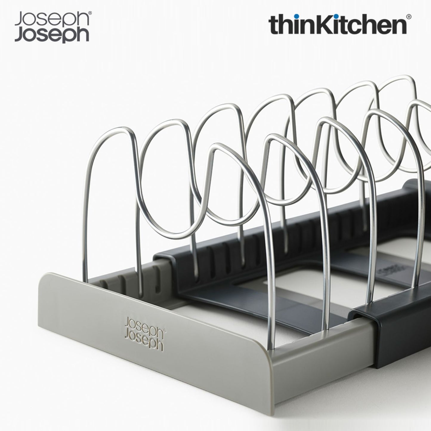 Joseph Joseph Expanding Cookware Organizer for Pots, Pans & Lids - Grey