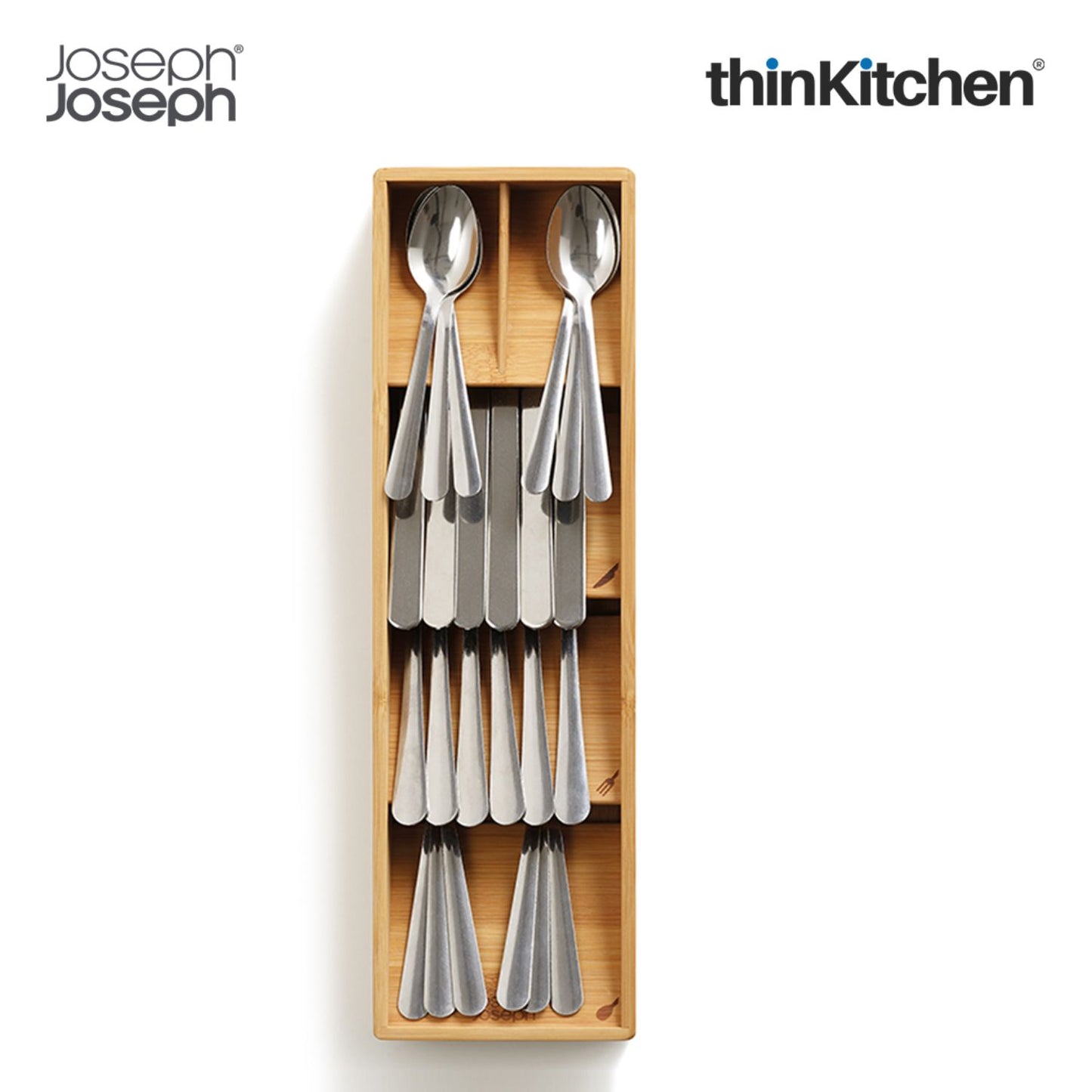 Joseph Joseph Drawerstore Bamboo Compact Cutlery Organiser