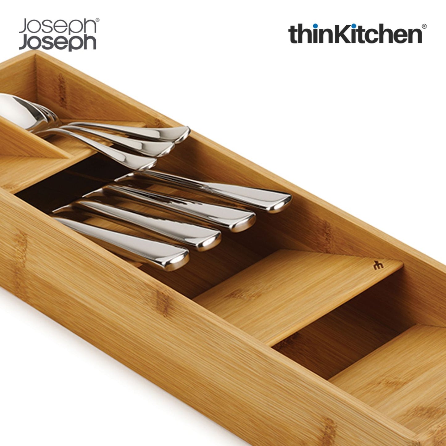 Joseph Joseph Drawerstore Bamboo Compact Cutlery Organiser