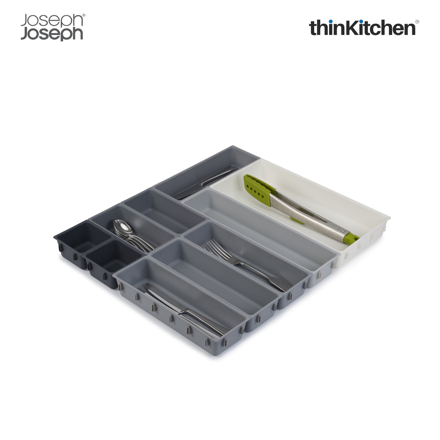 Joseph Joseph Blox 10 Piece Drawer Organiser Set Grey