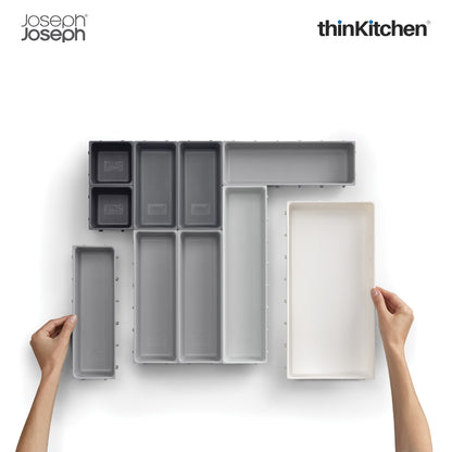 Joseph Joseph Blox 10 Piece Drawer Organiser Set Grey