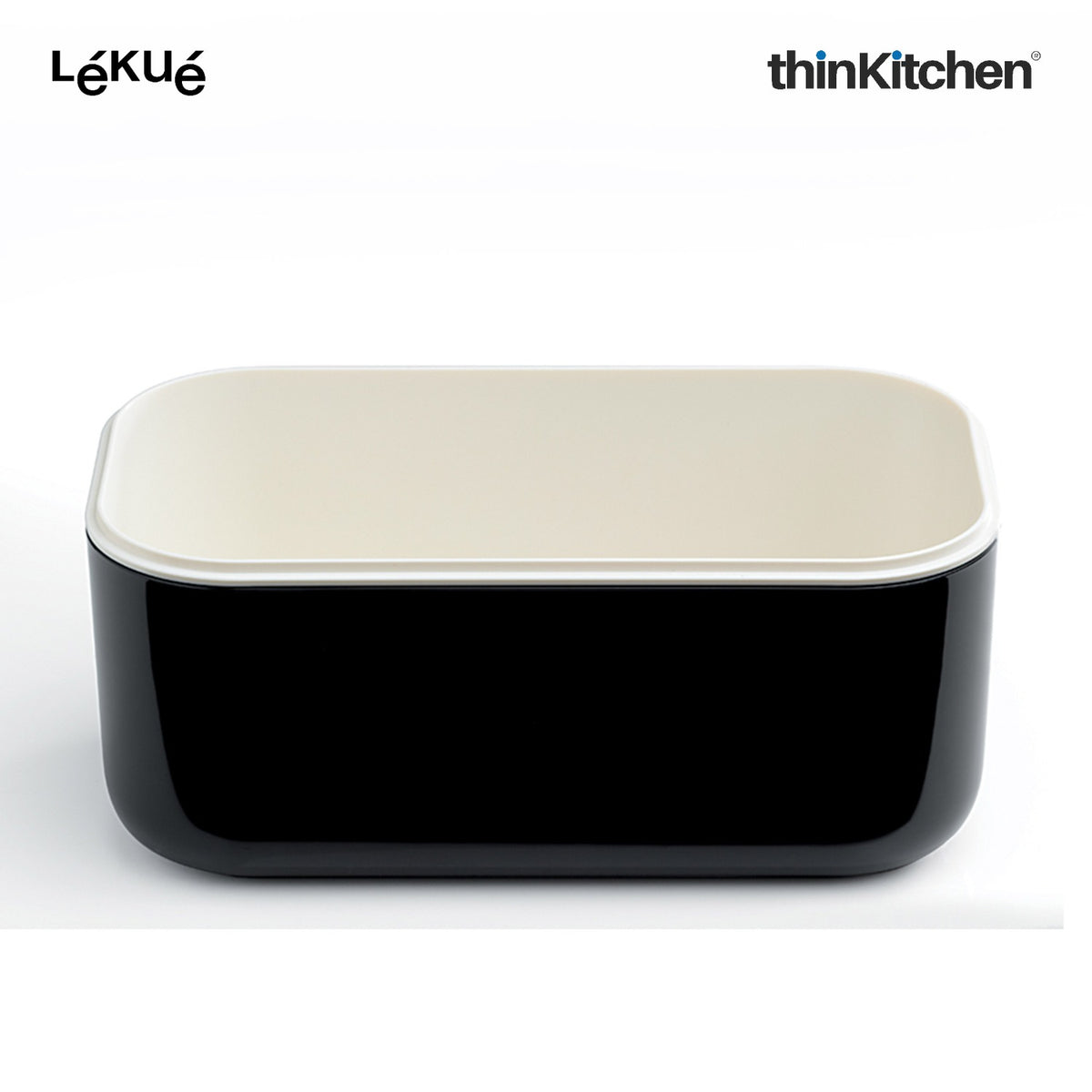 LÉKUÉ Silicone Ice Box Ice Cube Tray, Makes & Stores Upto 132 Ice Cubes, Ice Tray with Lid - Black - 3