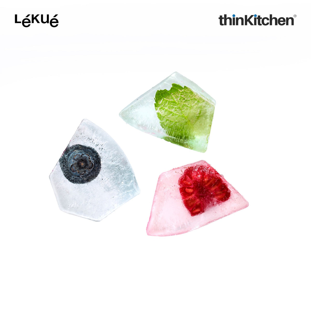 LÉKUÉ Silicone Ice Box Ice Cube Tray, Makes & Stores Upto 132 Ice Cubes, Ice Tray with Lid - Black - 2